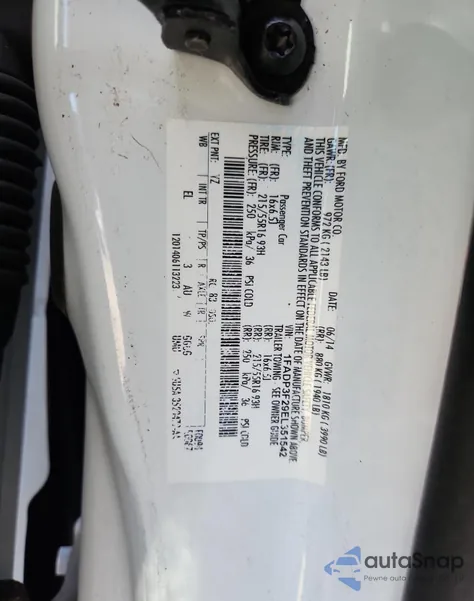 2014 Ford Focus Se from USA, damaged, VIN 1FADP3F29EL351542